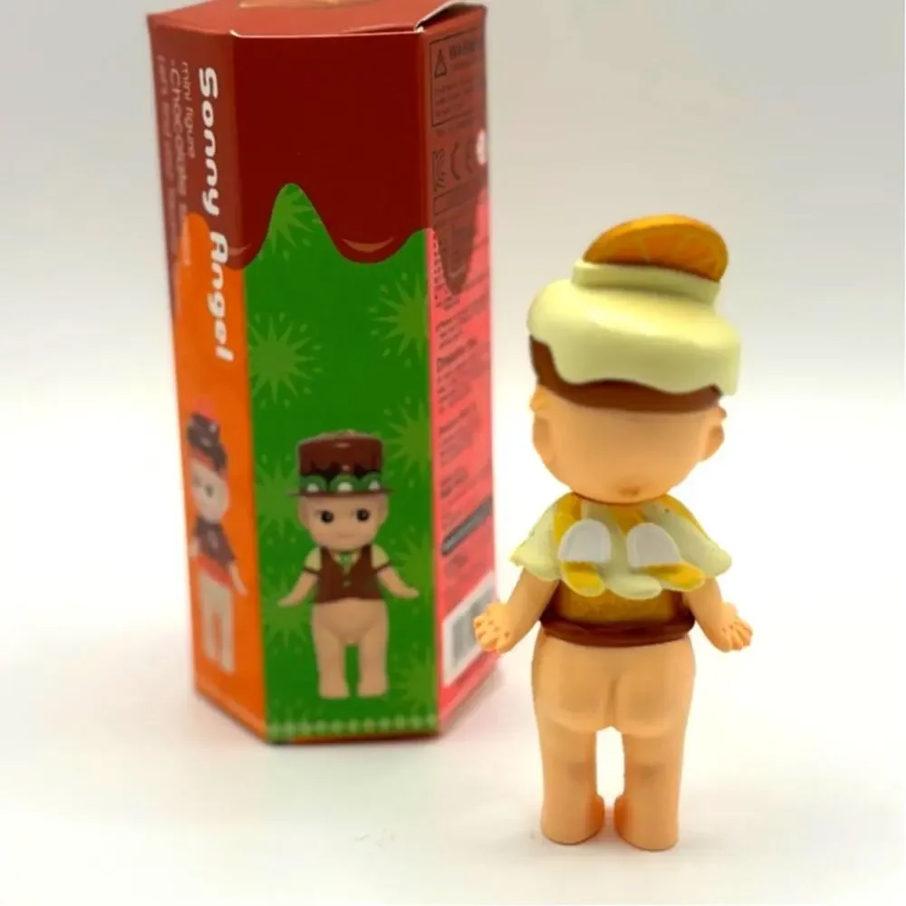 New Unbranded Kewpie/Angel Figure in Sitting Fawn Costume, Open Blind Box